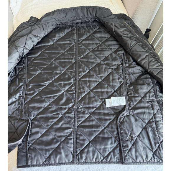 J. Crew Mercantile Black Quilted packable Jacket Barn Chore mock Men's Size M - Picture 6 of 10